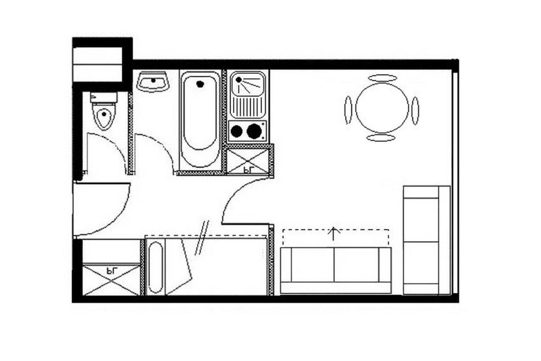 Residence Boedette A - Studio Classique - Depart Et Retour Skis Aux Pieds Mae-3564 Saint-Martin-de-Belleville Eksteriør billede